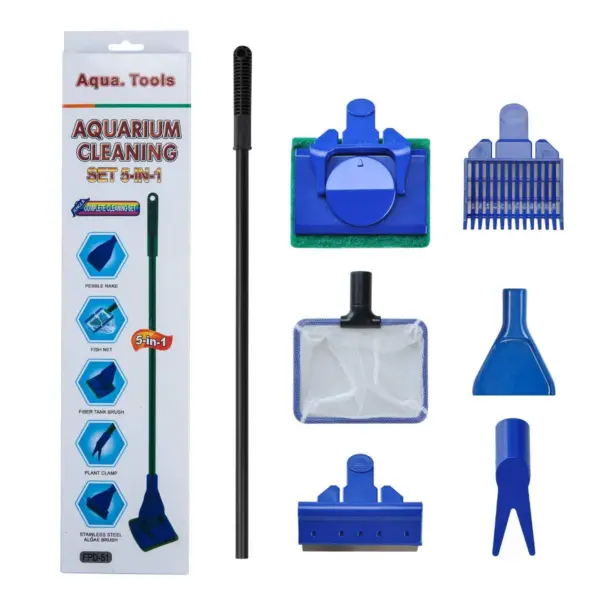 61ou4dUE7RL 5-in-1 Aquarium Cleaning Tool
