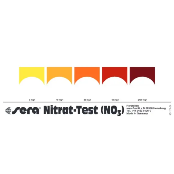 sera nitrate no3 test kit color scale indicator fresh marine water monitoring